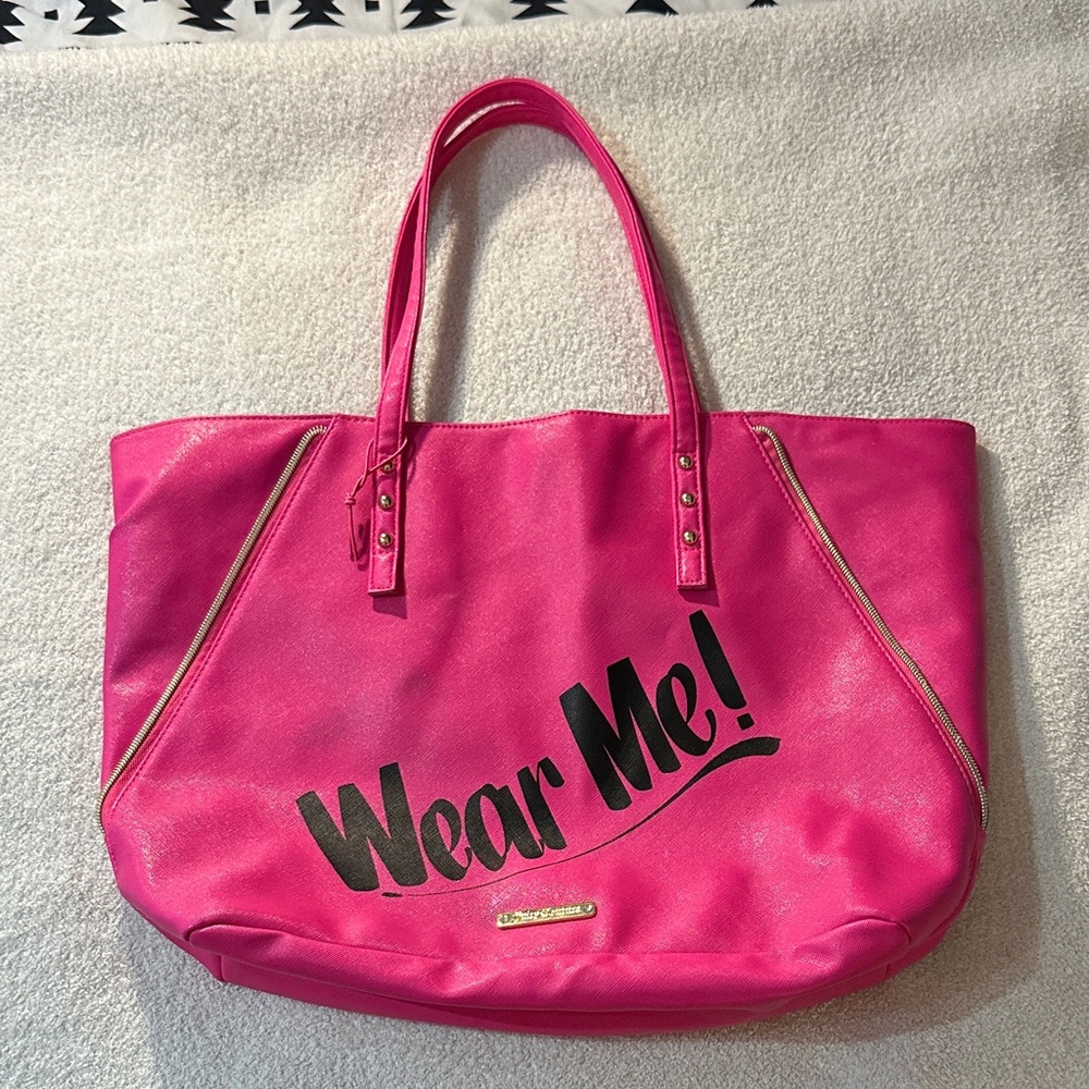 Juicy Couture “Wear Me!” Pink Tote Bag (brand new)